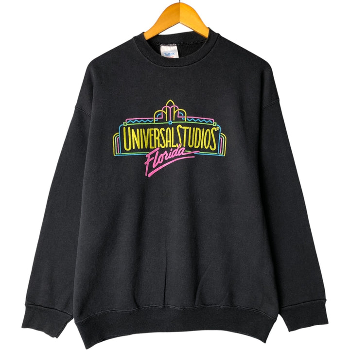 Universal Studios Advertising Sweatshirt, Made in USA, Men's XL cotton black type Vintage Second Hand