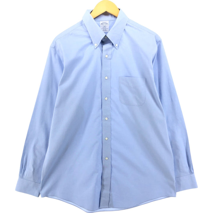 Brooks Brothers 1818 REGENT Long Sleeve Button Down Shirt, Men's Size L cotton Blue type light blue Vintage Second Hand