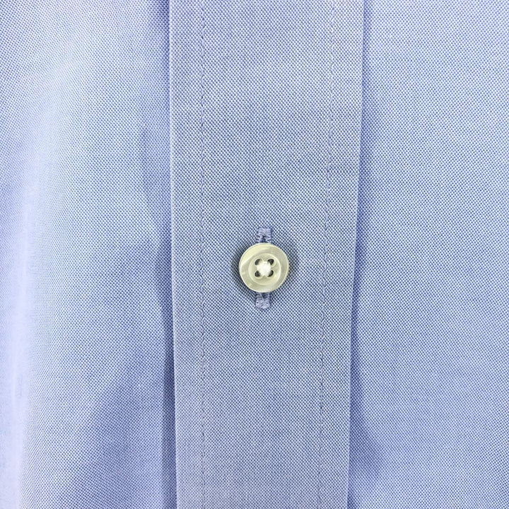 Brooks Brothers 1818 REGENT Long Sleeve Button Down Shirt, Men's Size L cotton Blue type light blue Vintage Second Hand