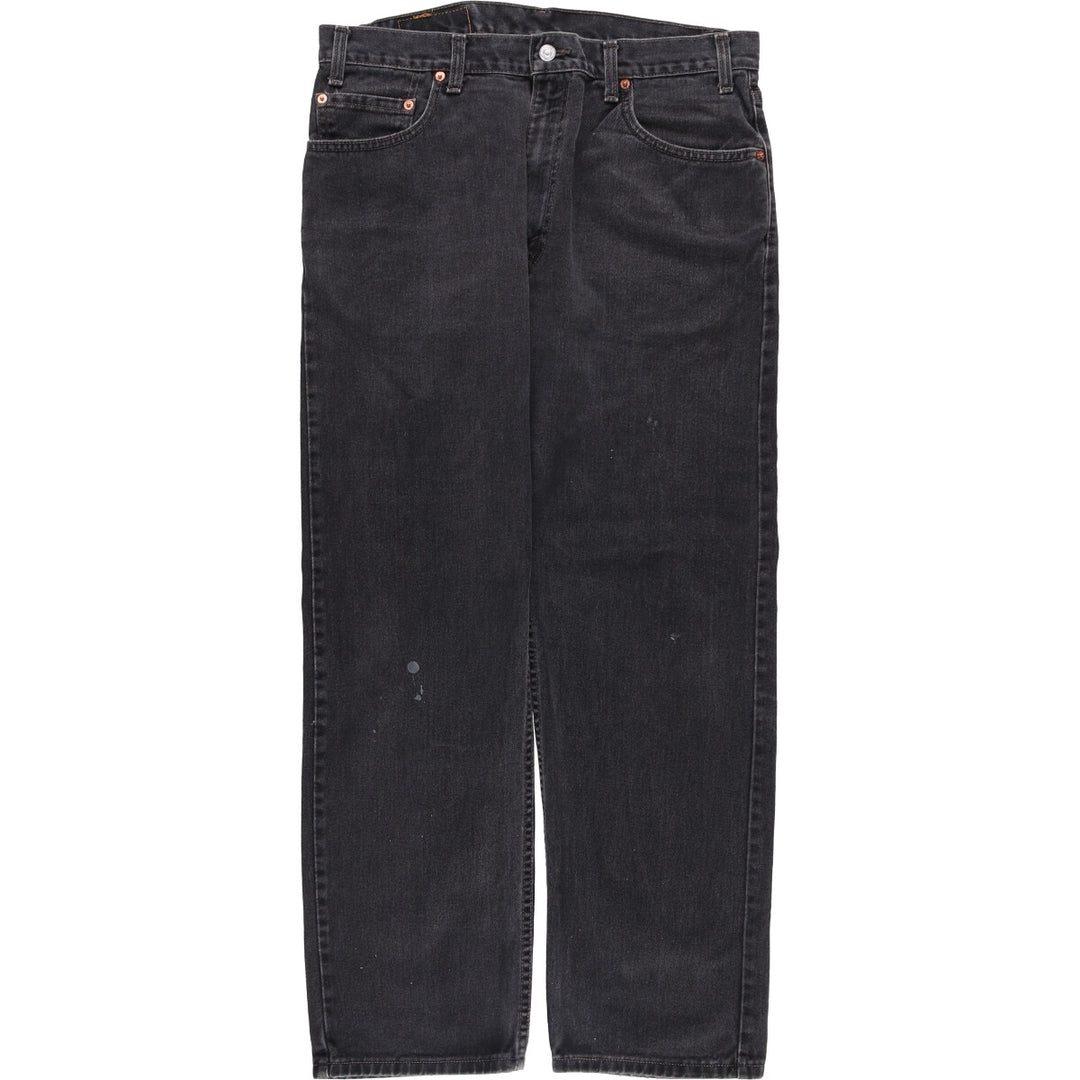 2000'S Levi's 505 Regular Fit Straight Leg Black Denim Tapered Denim Pants, Made in Canada, Men's Size 36 cotton black type Vintage Second Hand