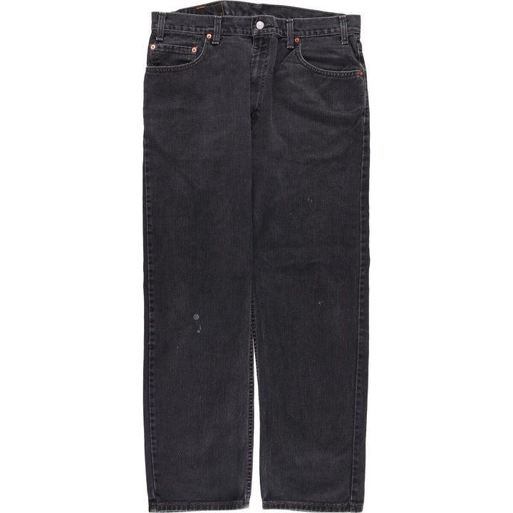 2000'S Levi's 505 Regular Fit Straight Leg Black Denim Tapered Denim Pants, Made in Canada, Men's Size 36 cotton black type Vintage Second Hand