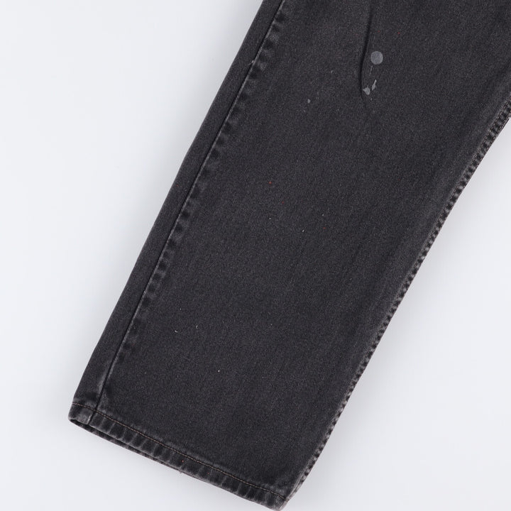 2000'S Levi's 505 Regular Fit Straight Leg Black Denim Tapered Denim Pants, Made in Canada, Men's Size 36 cotton black type Vintage Second Hand