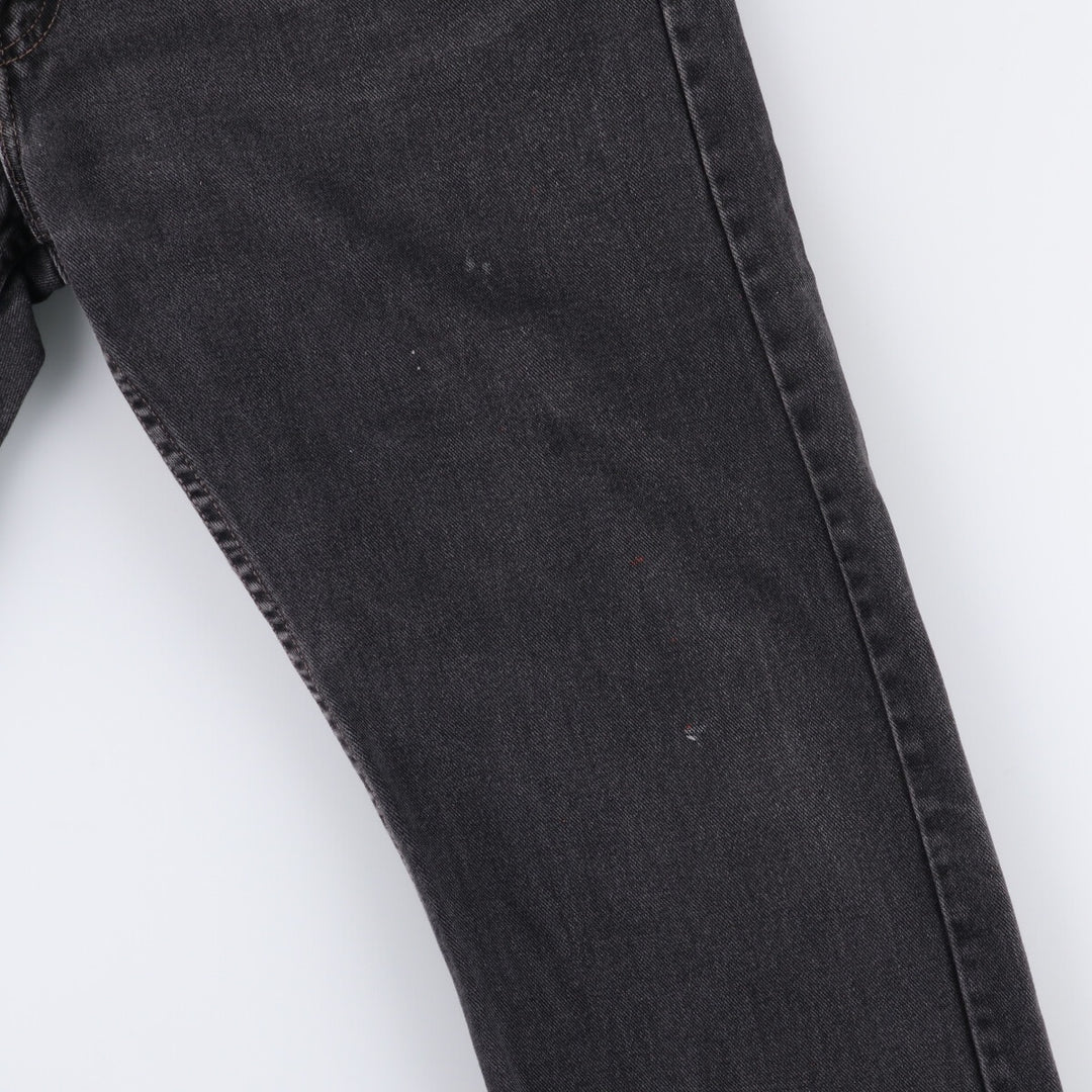 2000'S Levi's 505 Regular Fit Straight Leg Black Denim Tapered Denim Pants, Made in Canada, Men's Size 36 cotton black type Vintage Second Hand