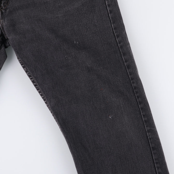 2000'S Levi's 505 Regular Fit Straight Leg Black Denim Tapered Denim Pants, Made in Canada, Men's Size 36 cotton black type Vintage Second Hand