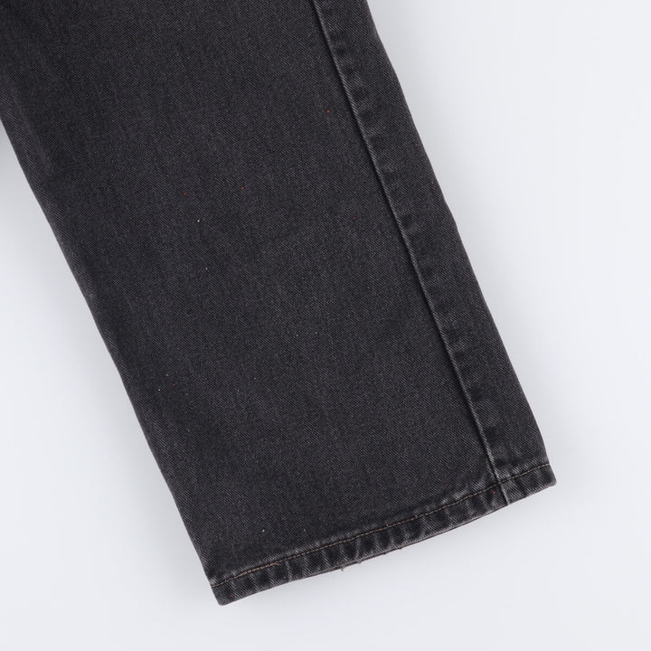 2000'S Levi's 505 Regular Fit Straight Leg Black Denim Tapered Denim Pants, Made in Canada, Men's Size 36 cotton black type Vintage Second Hand