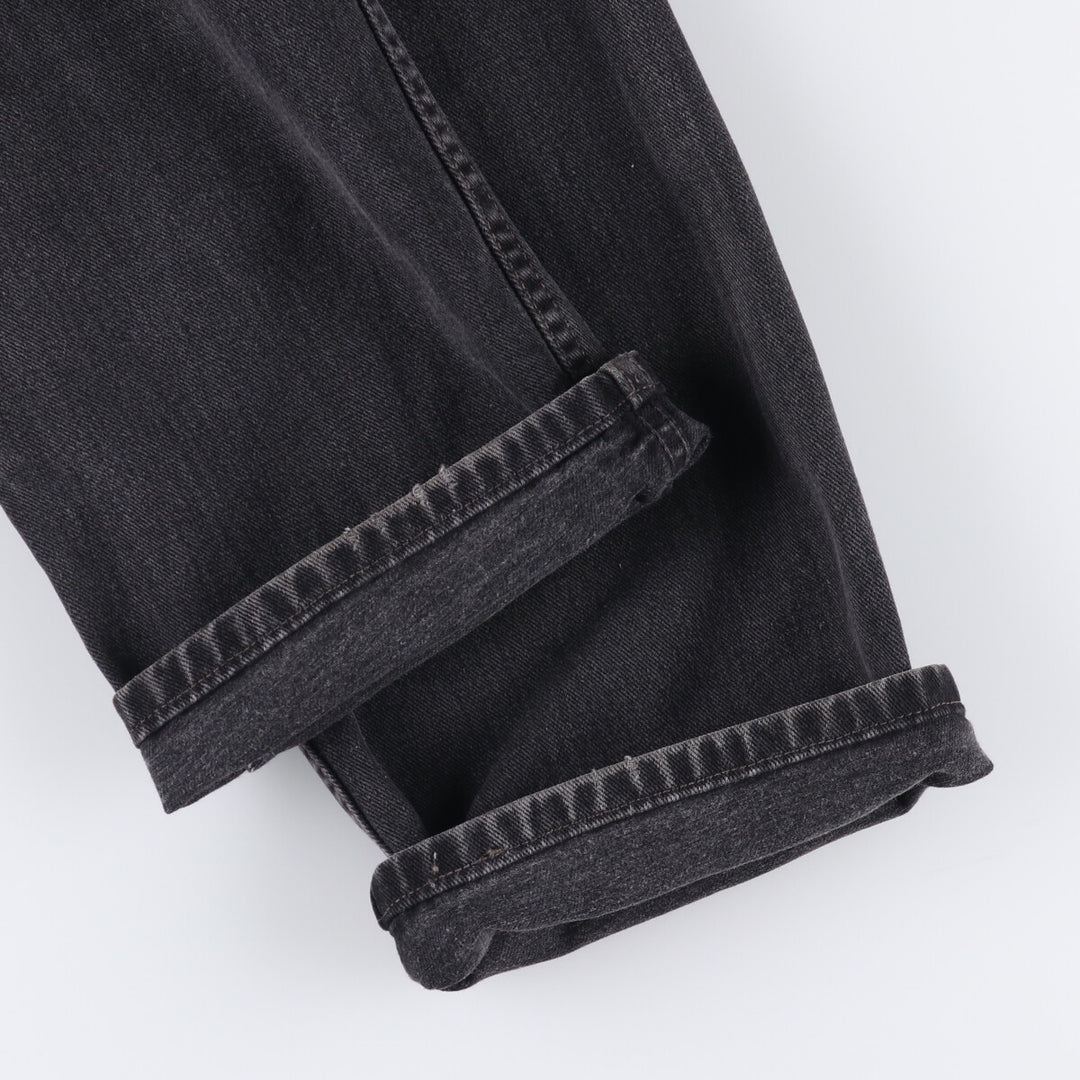 2000'S Levi's 505 Regular Fit Straight Leg Black Denim Tapered Denim Pants, Made in Canada, Men's Size 36 cotton black type Vintage Second Hand