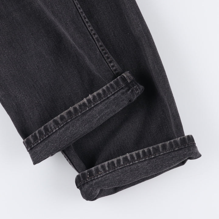 2000'S Levi's 505 Regular Fit Straight Leg Black Denim Tapered Denim Pants, Made in Canada, Men's Size 36 cotton black type Vintage Second Hand