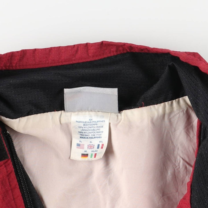 00s~ Reebok nylon jacket, men's XL size Nylon red type Vintage Second Hand