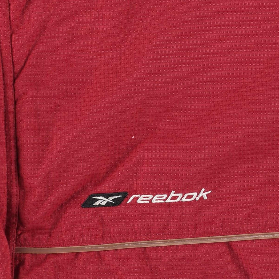00s~ Reebok nylon jacket, men's XL size Nylon red type Vintage Second Hand