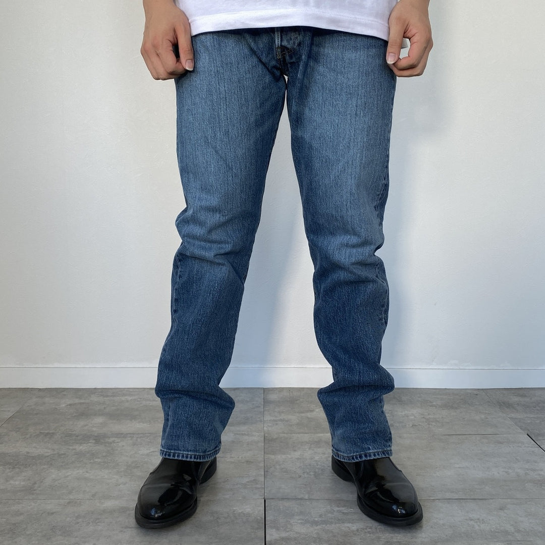 Levi's 501 straight denim pants for men, size W35 cotton blue type Vintage Second Hand