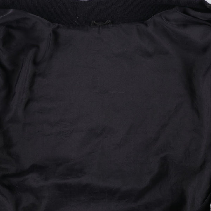 Vintage Balster Jacket, Suede Leather Blouson, Men's XL Genuine Leather Suede Leather black type Vintage Second Hand