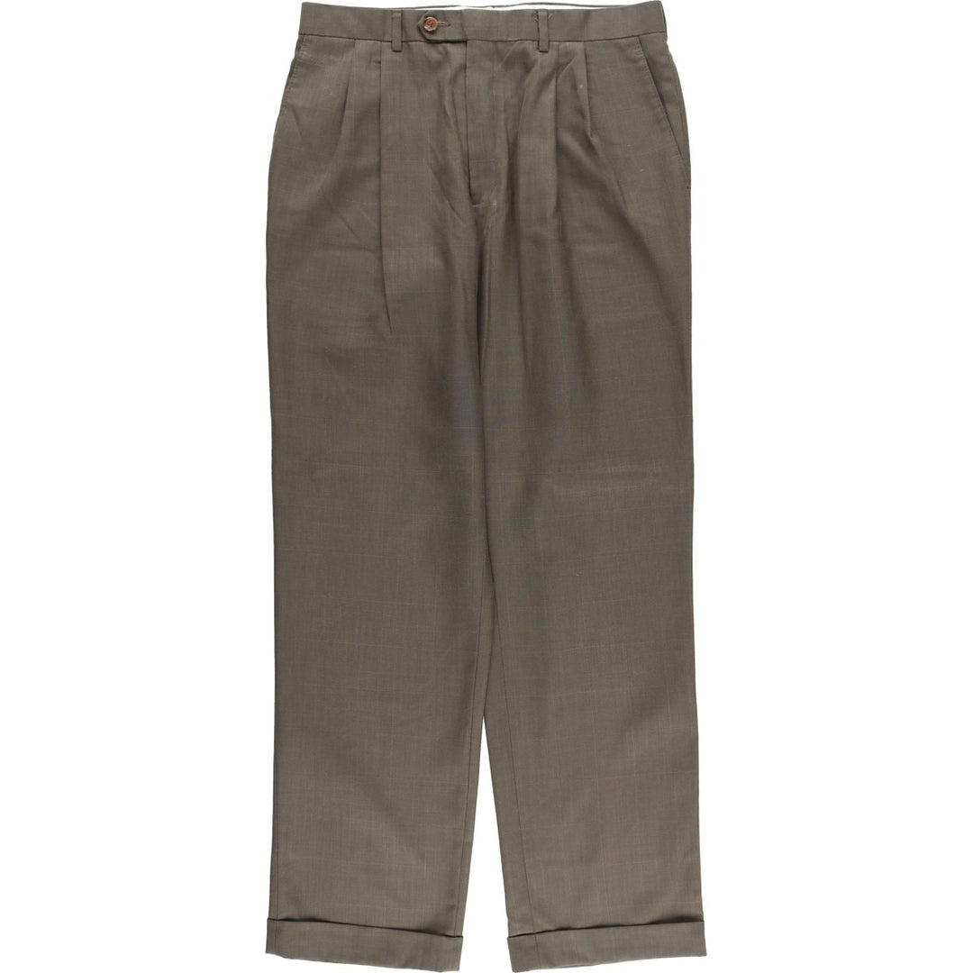 Vintage 90'S Ralph Lauren RALPH two-pleat slacks, men's size W32. polyester Charcoal Vintage Second Hand