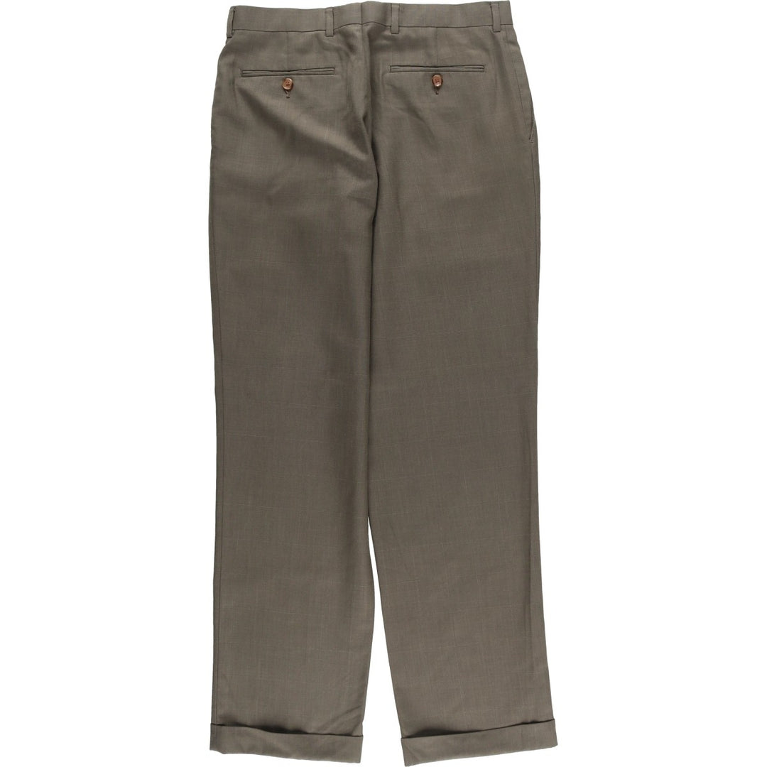 Vintage 90'S Ralph Lauren RALPH two-pleat slacks, men's size W32. polyester Charcoal Vintage Second Hand