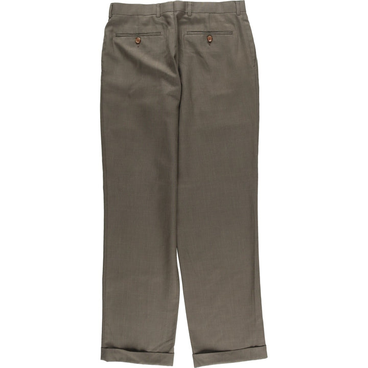 Vintage 90'S Ralph Lauren RALPH two-pleat slacks, men's size W32. polyester Charcoal Vintage Second Hand