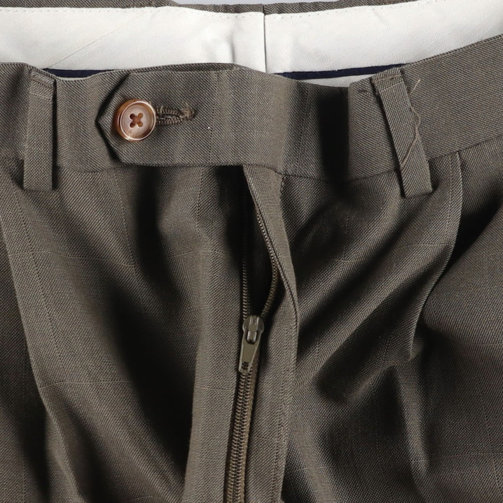 Vintage 90'S Ralph Lauren RALPH two-pleat slacks, men's size W32. polyester Charcoal Vintage Second Hand