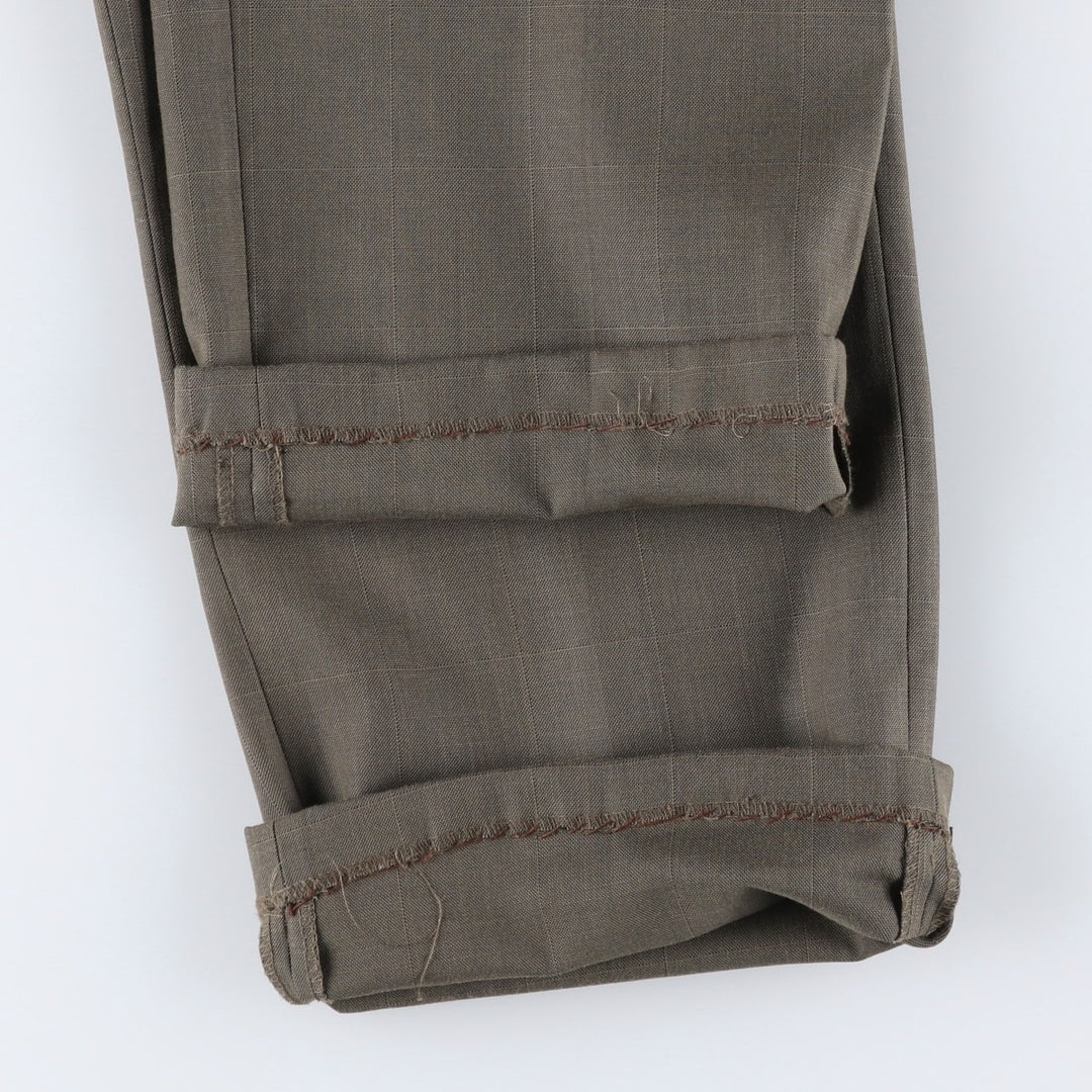 Vintage 90'S Ralph Lauren RALPH two-pleat slacks, men's size W32. polyester Charcoal Vintage Second Hand