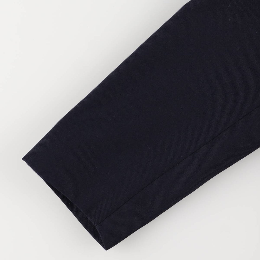 El Corte Ingles Emidio Tucci double-breasted peak lapel navy blazer, men's size L wool navy blue type Vintage Second Hand