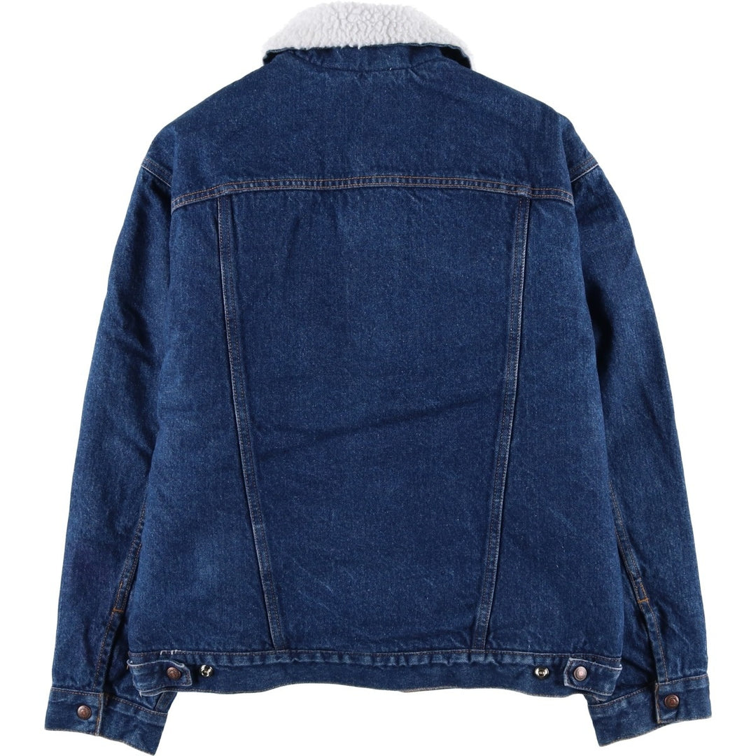 90'S Levi's 70609-0216 Denim Boa Jacket, Men's Size Medium cotton blue type Vintage Second Hand