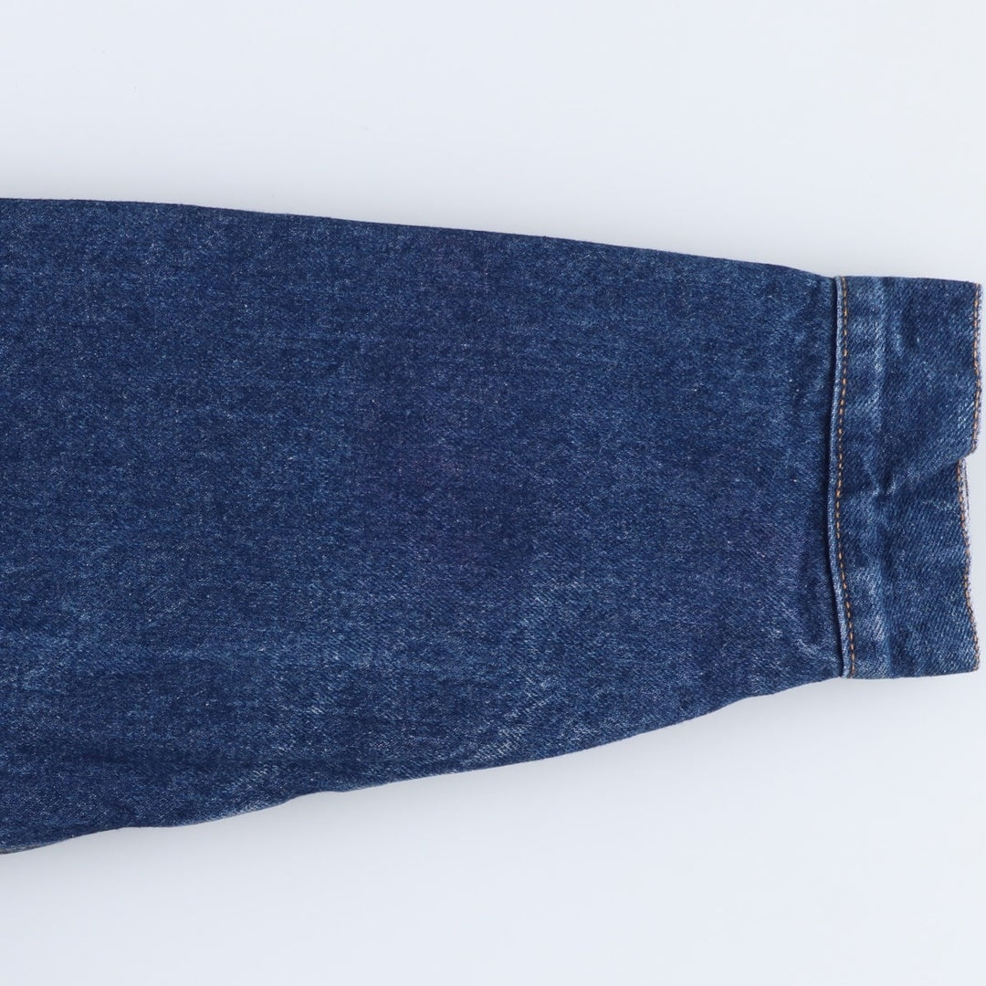 90'S Levi's 70609-0216 Denim Boa Jacket, Men's Size Medium cotton blue type Vintage Second Hand