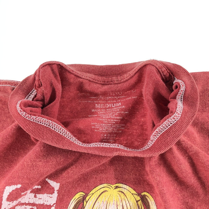 DEATH NOTE Misa Misa Anime Character Print T-Shirt Men's M size cotton red type reddish brown Vintage Second Hand