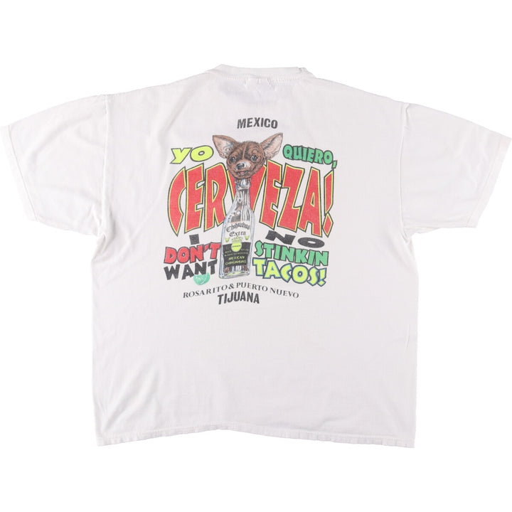 Vintage 90'S Hanes STEDMAN Dog Parody Print T-Shirt, Men's Size XL cotton white type Vintage Second Hand