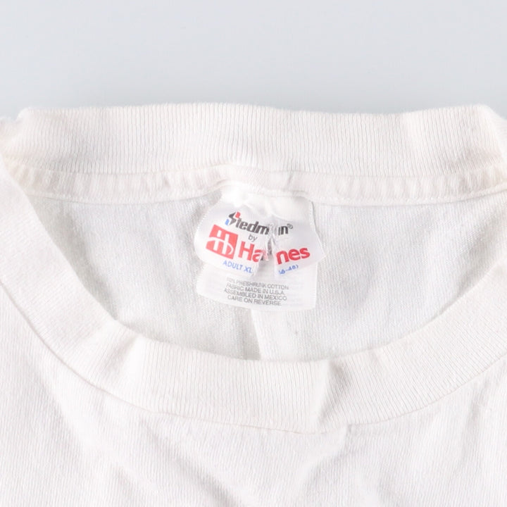 Vintage 90'S Hanes STEDMAN Dog Parody Print T-Shirt, Men's Size XL cotton white type Vintage Second Hand