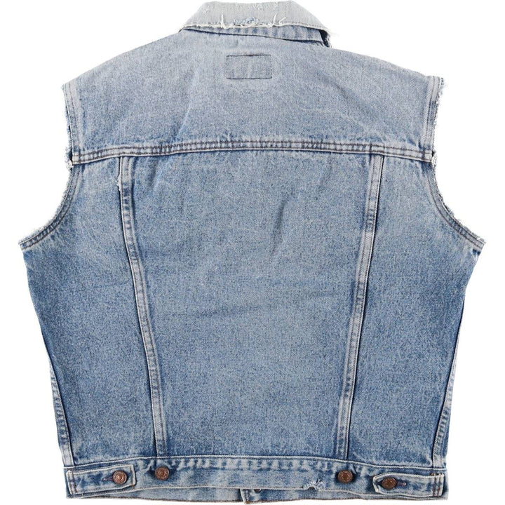 90'S Levi's Euro Model Denim Vest, Made in France, Men's Size M (approx.), Vintage unclear blue type Vintage Second Hand