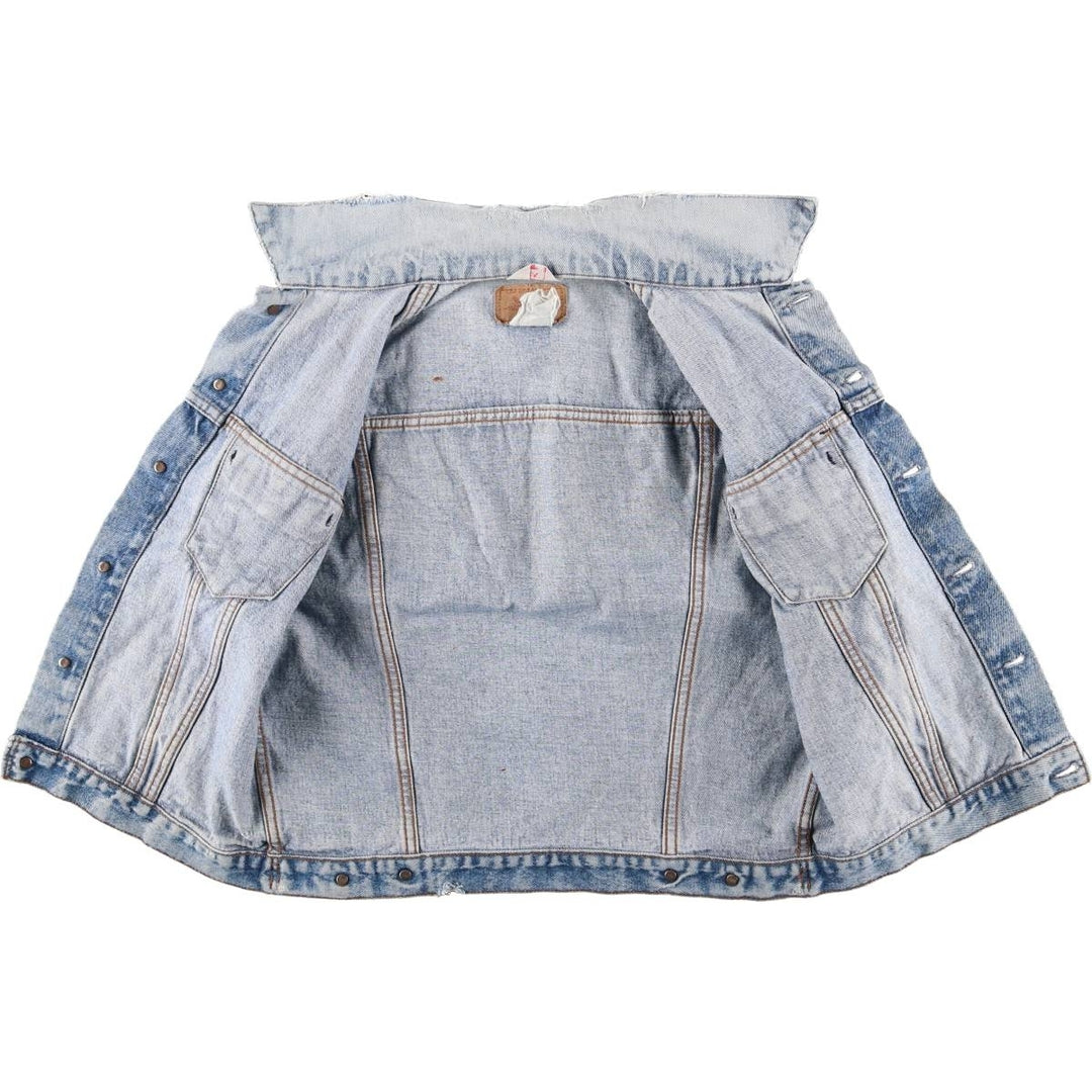 90'S Levi's Euro Model Denim Vest, Made in France, Men's Size M (approx.), Vintage unclear blue type Vintage Second Hand
