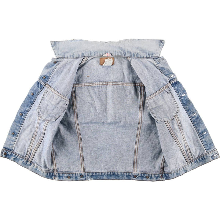 90'S Levi's Euro Model Denim Vest, Made in France, Men's Size M (approx.), Vintage unclear blue type Vintage Second Hand