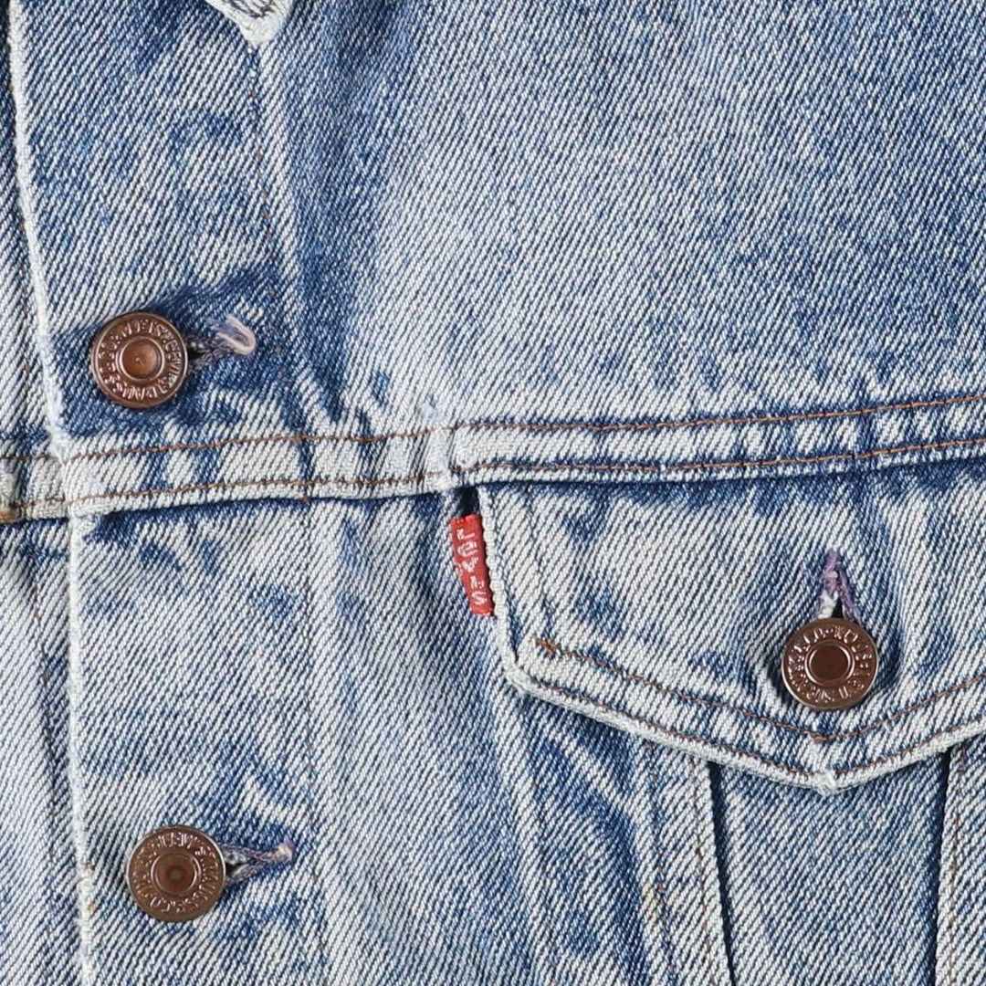 90'S Levi's Euro Model Denim Vest, Made in France, Men's Size M (approx.), Vintage unclear blue type Vintage Second Hand