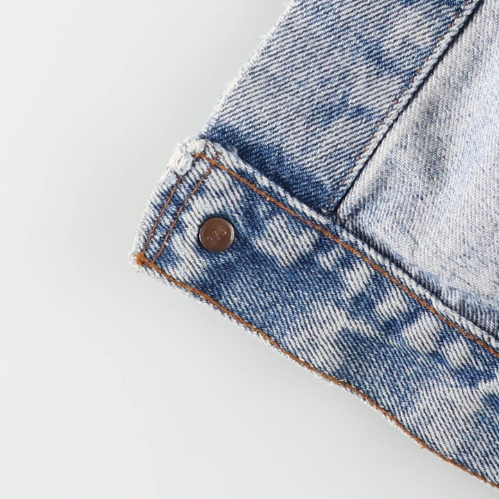 90'S Levi's Euro Model Denim Vest, Made in France, Men's Size M (approx.), Vintage unclear blue type Vintage Second Hand