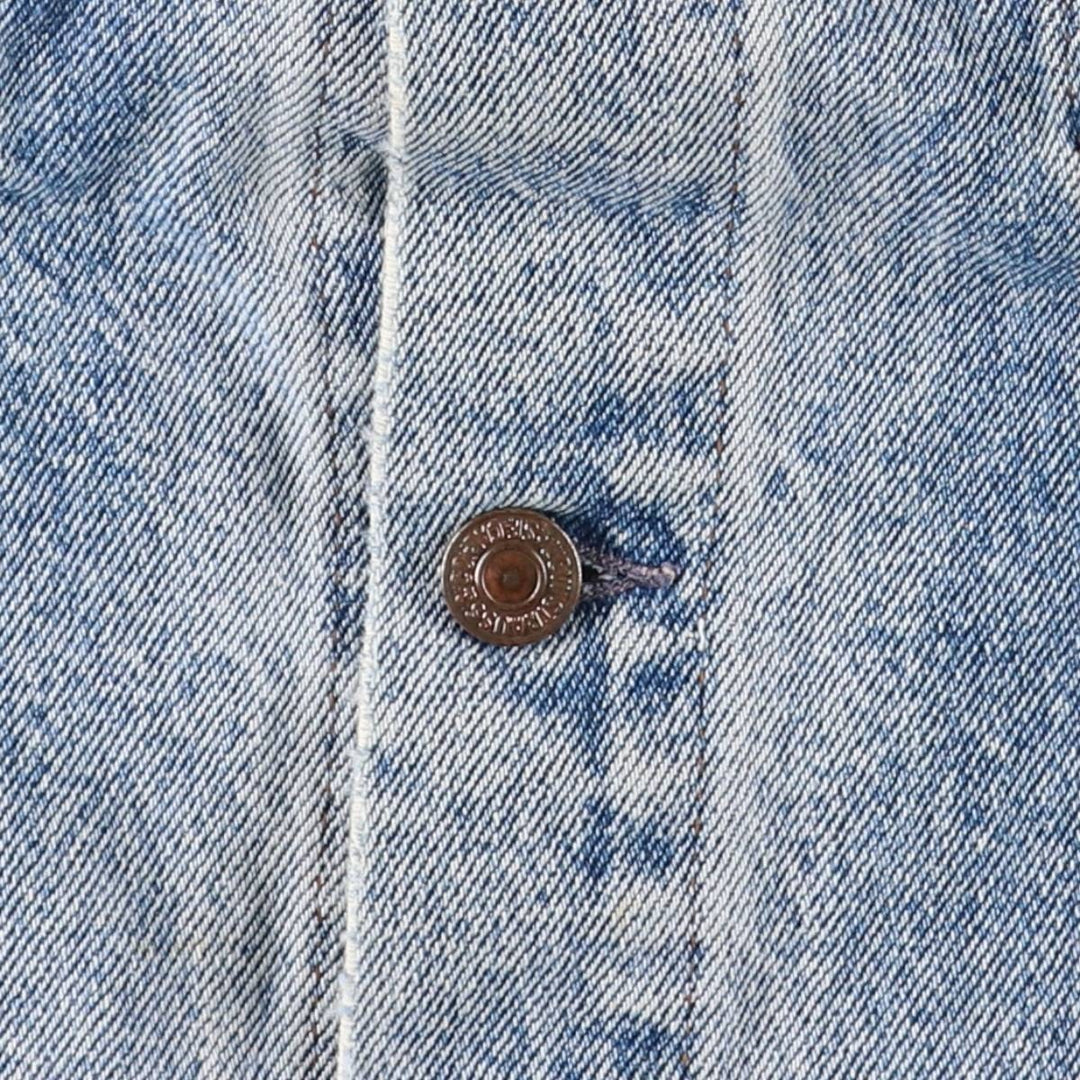 90'S Levi's Euro Model Denim Vest, Made in France, Men's Size M (approx.), Vintage unclear blue type Vintage Second Hand