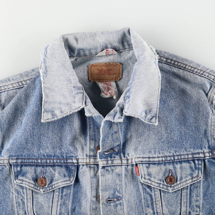 90'S Levi's Euro Model Denim Vest, Made in France, Men's Size M (approx.), Vintage unclear blue type Vintage Second Hand