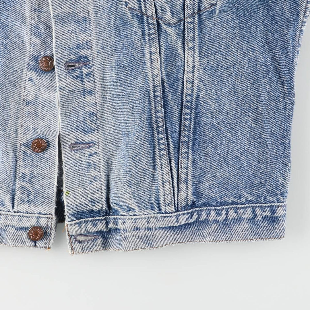 90'S Levi's Euro Model Denim Vest, Made in France, Men's Size M (approx.), Vintage unclear blue type Vintage Second Hand