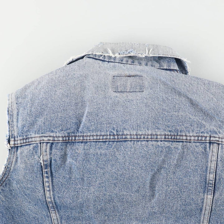 90'S Levi's Euro Model Denim Vest, Made in France, Men's Size M (approx.), Vintage unclear blue type Vintage Second Hand