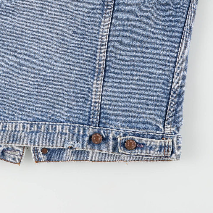 90'S Levi's Euro Model Denim Vest, Made in France, Men's Size M (approx.), Vintage unclear blue type Vintage Second Hand