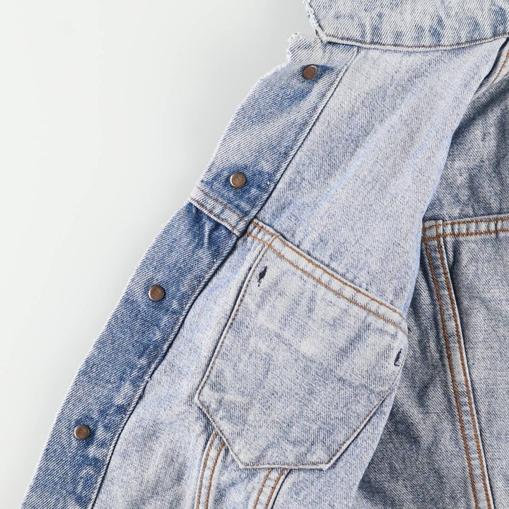 90'S Levi's Euro Model Denim Vest, Made in France, Men's Size M (approx.), Vintage unclear blue type Vintage Second Hand