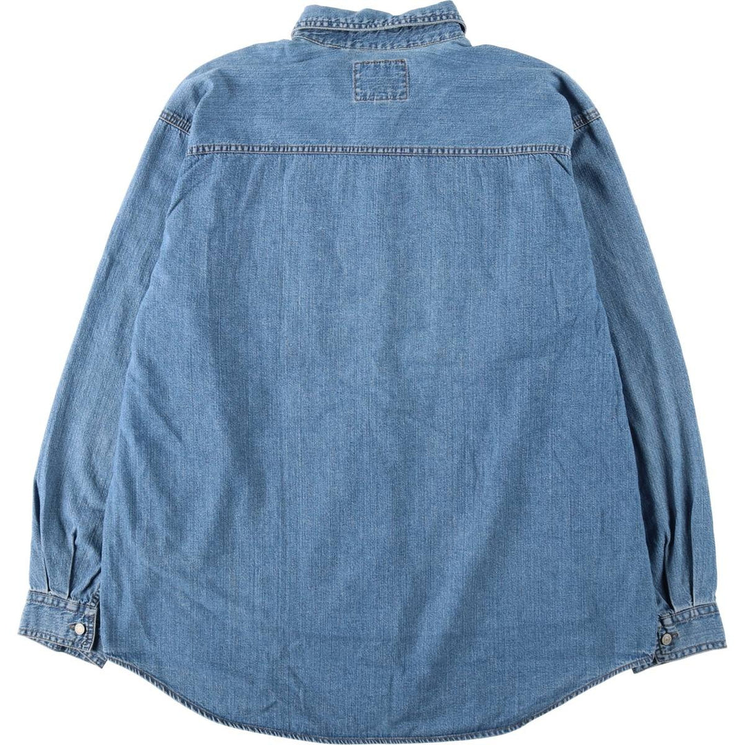 Levi's Red Tab Long Sleeve Denim Shirt, Men's Size XL cotton blue type Vintage Second Hand