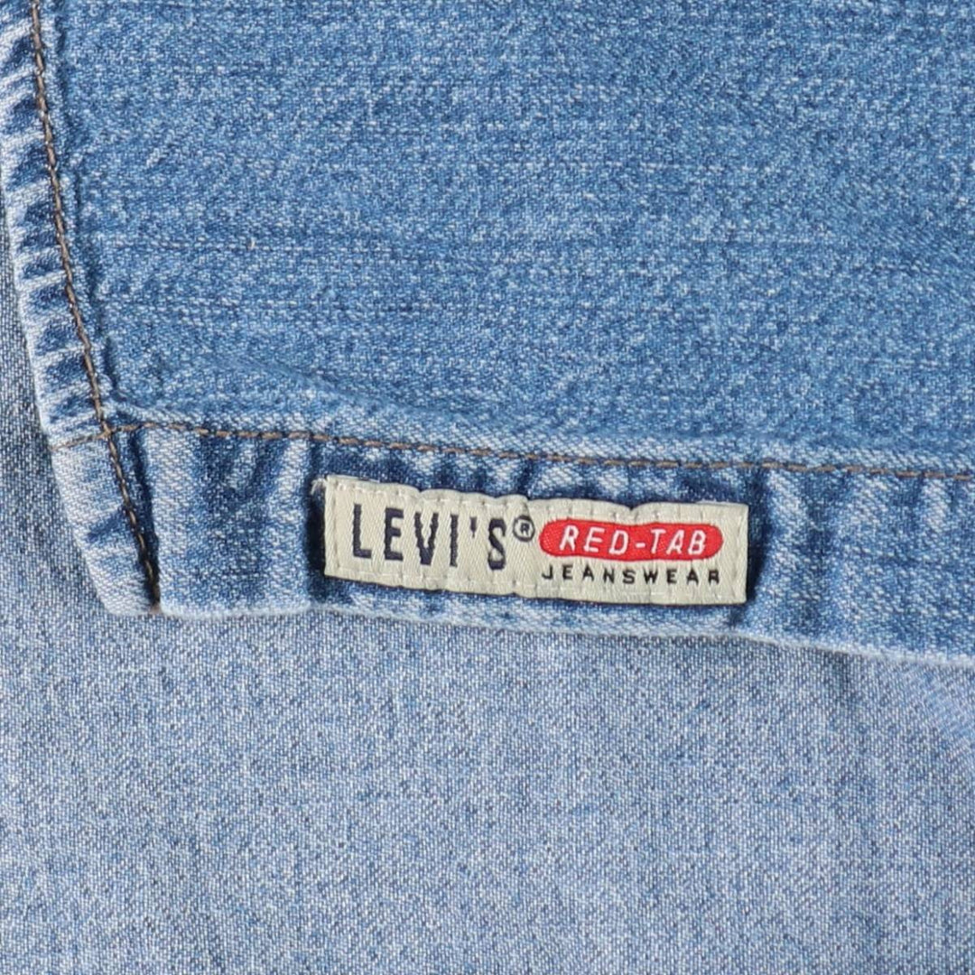 Levi's Red Tab Long Sleeve Denim Shirt, Men's Size XL cotton blue type Vintage Second Hand