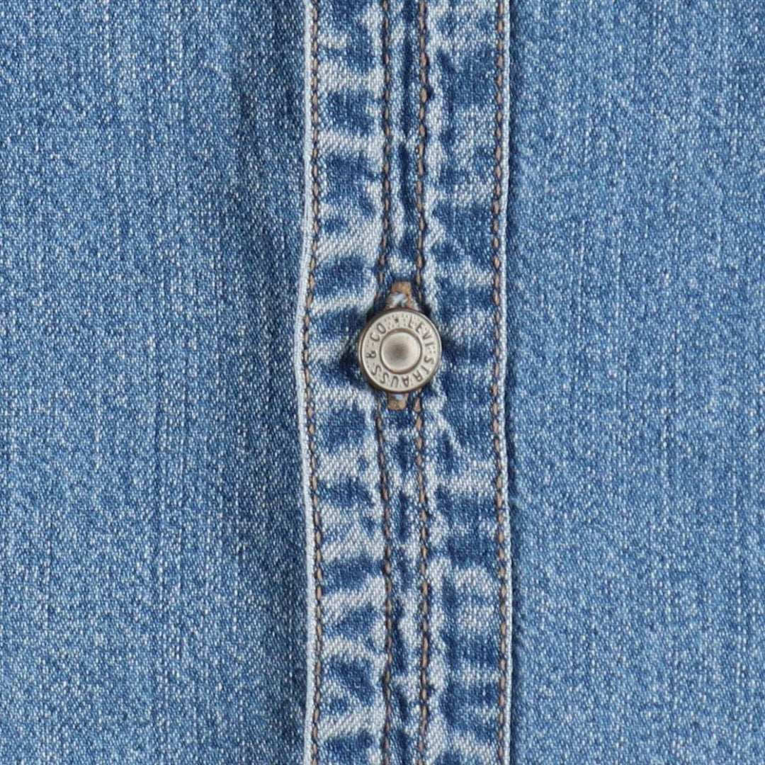 Levi's Red Tab Long Sleeve Denim Shirt, Men's Size XL cotton blue type Vintage Second Hand