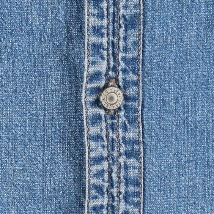 Levi's Red Tab Long Sleeve Denim Shirt, Men's Size XL cotton blue type Vintage Second Hand