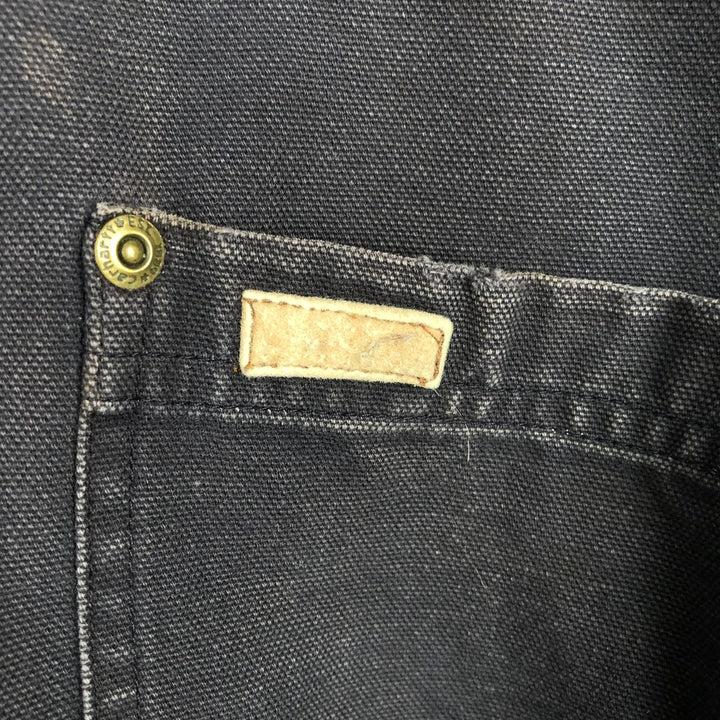 Carhartt Long Sleeve Duck Work Shirt, Men's XL cotton Purple type blue-purple Vintage Second Hand