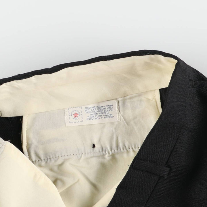 90'S Vintage Men's Slacks, Made in USA, Size W33 unclear black type Vintage Second Hand