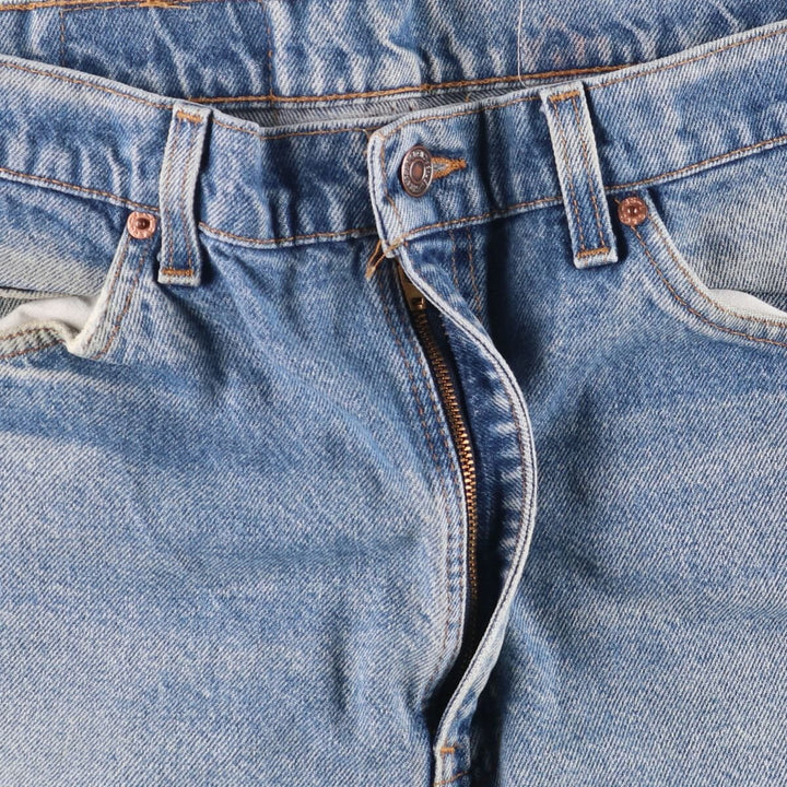 90'S Levi's 505 Regular Fit Straight Leg Tapered Denim Pants with Orange Tab, Made in USA, Men's Size 36 cotton blue type Vintage Second Hand