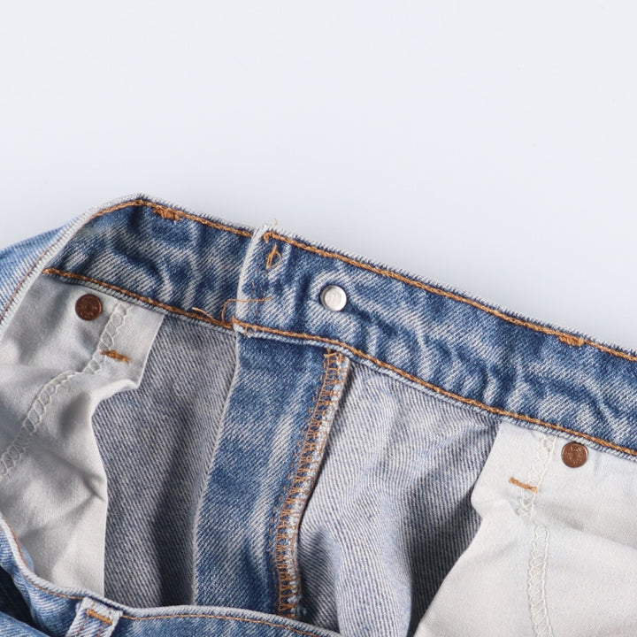 90'S Levi's 505 Regular Fit Straight Leg Tapered Denim Pants with Orange Tab, Made in USA, Men's Size 36 cotton blue type Vintage Second Hand