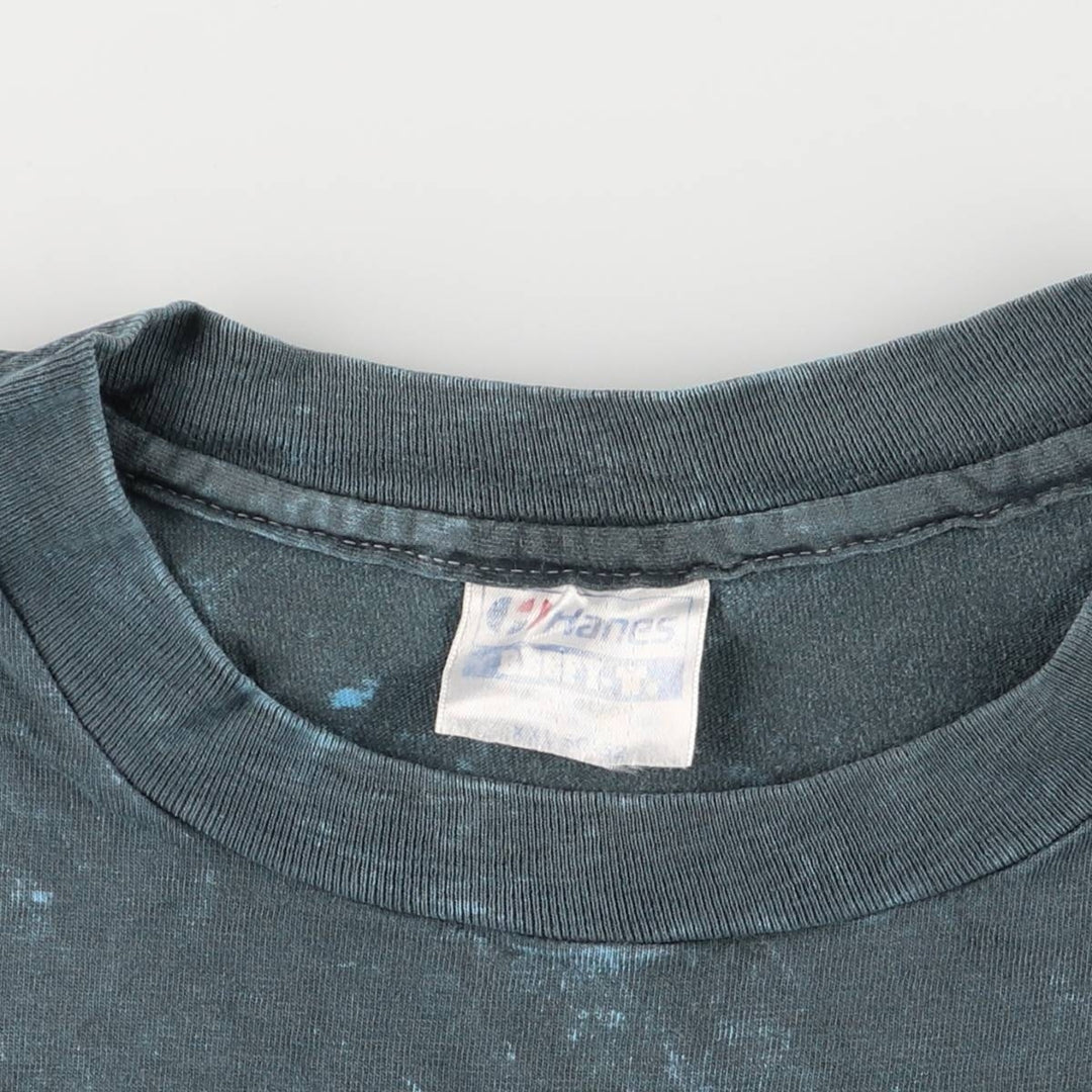 Hanes Harley-Davidson Motorcycle T-Shirt, Made in USA, Men's XXL cotton blue type Vintage Second Hand