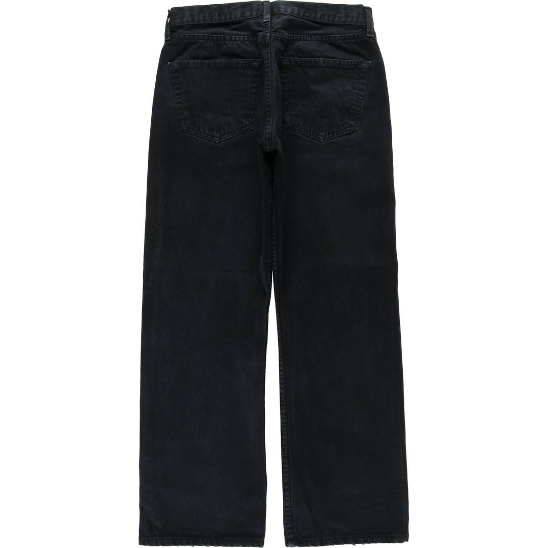 Levi's 501 0165 Euro Model Black Denim Straight Leg Jeans, Made in Spain, Men's Size W30 (approx.) cotton black type Vintage Second Hand
