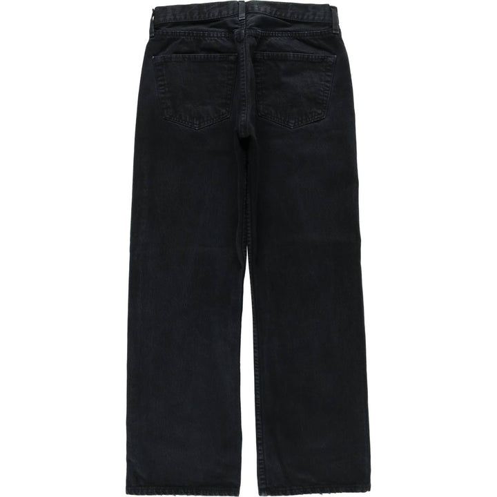 Levi's 501 0165 Euro Model Black Denim Straight Leg Jeans, Made in Spain, Men's Size W30 (approx.) cotton black type Vintage Second Hand