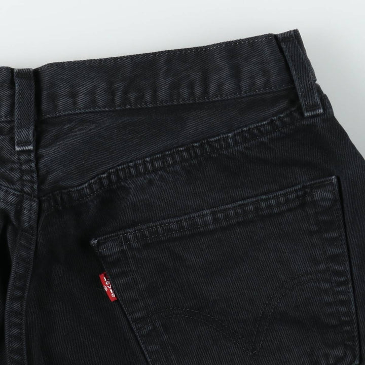 Levi's 501 0165 Euro Model Black Denim Straight Leg Jeans, Made in Spain, Men's Size W30 (approx.) cotton black type Vintage Second Hand