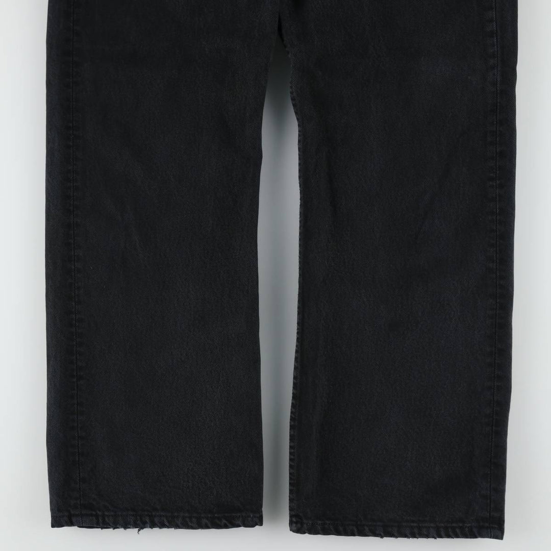 Levi's 501 0165 Euro Model Black Denim Straight Leg Jeans, Made in Spain, Men's Size W30 (approx.) cotton black type Vintage Second Hand